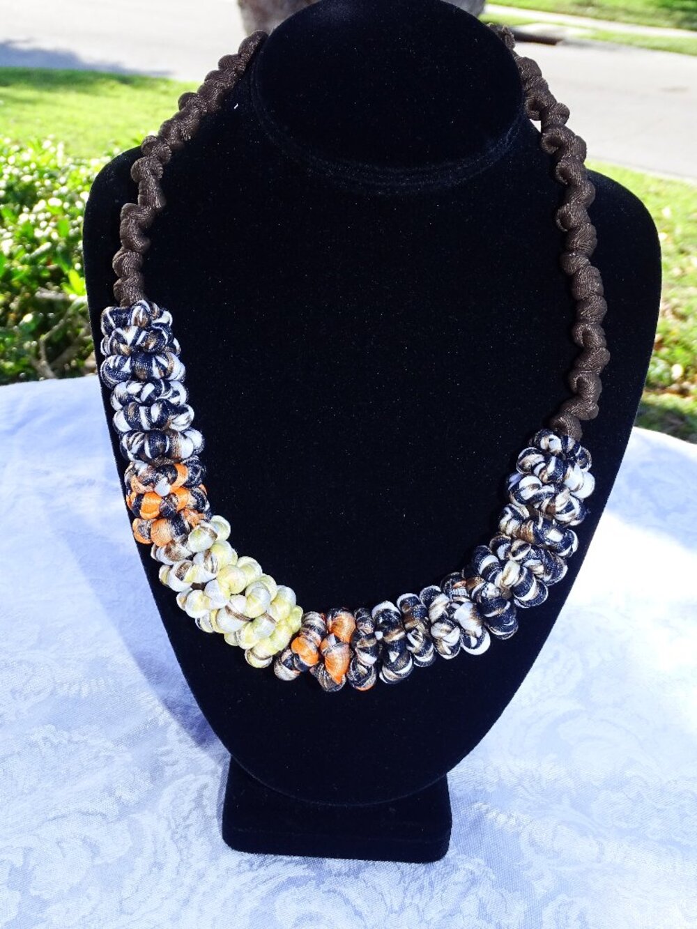 Lucuma Fair Trade Textile Art Jewelry by the Women of Peru